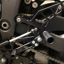 2019+ Kawasaki ZX6R Woodcraft Rearsets - GP Shift w/ OEM QS