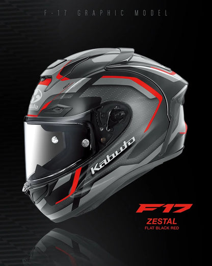 Kabuto F-17 GP Mips - Zestal - Flat Black/Red