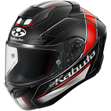 Kabuto F-17 GP Mips - Forte - Flat Black/Red