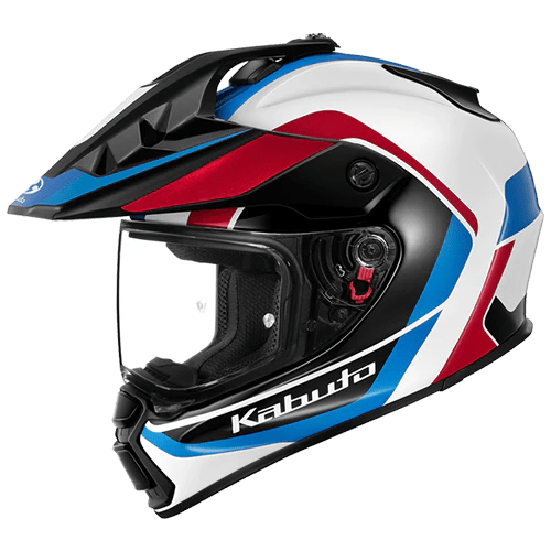 Kabuto Geosys GT Mips BLOCK - White Blue Red - AmericanRBS